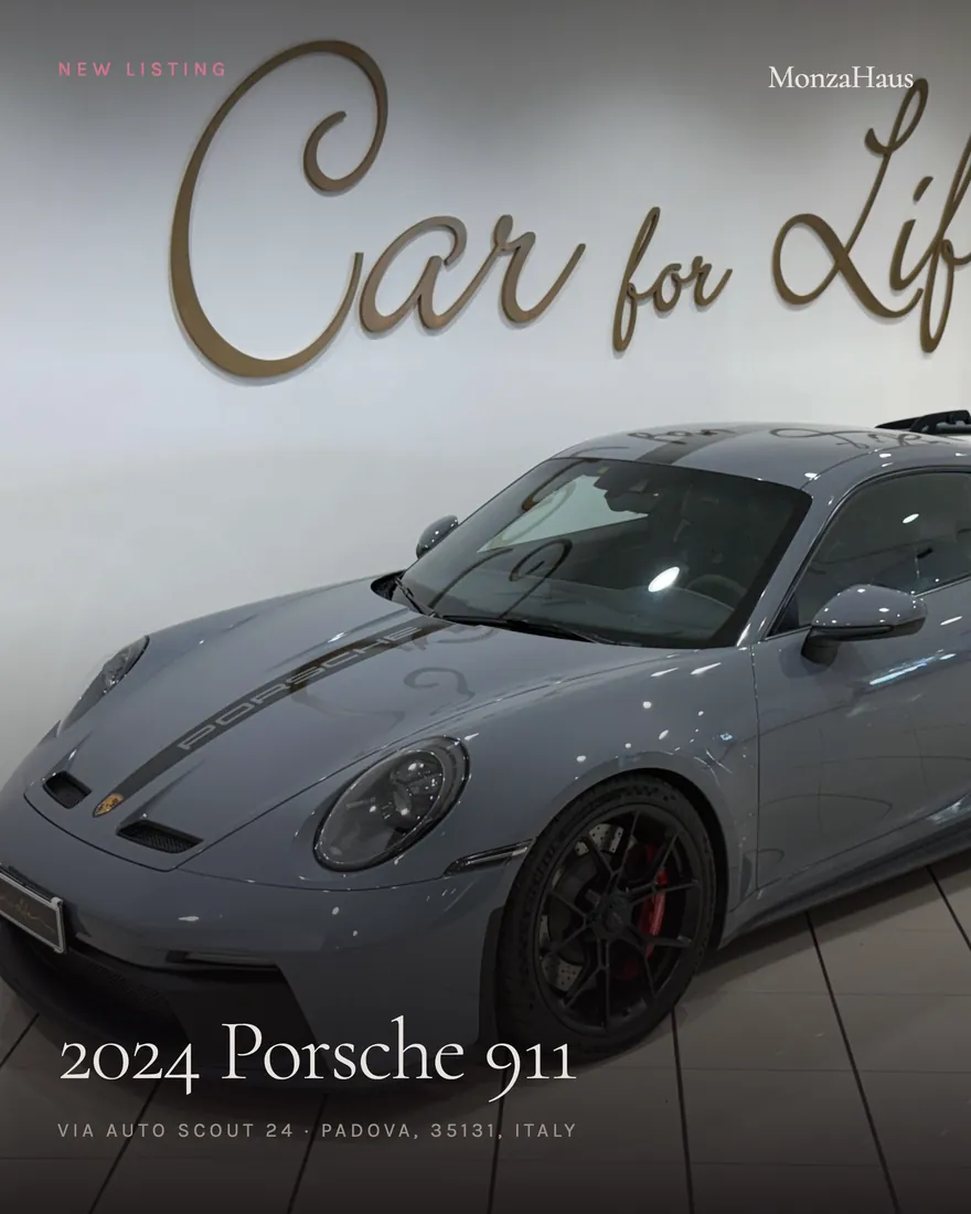 Pieza de Instagram de MonzaHaus con un Porsche 911 real de la plataforma