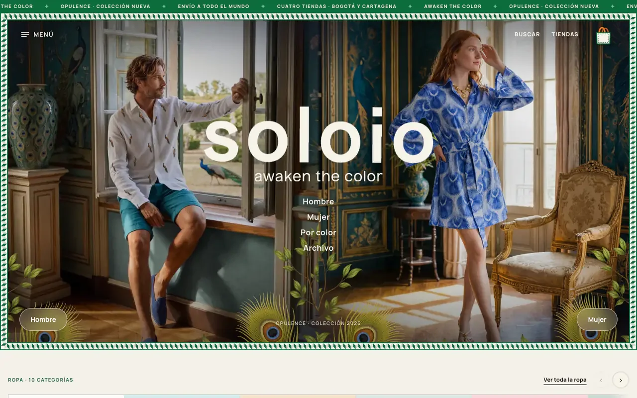 La portada de la web nueva de soloio