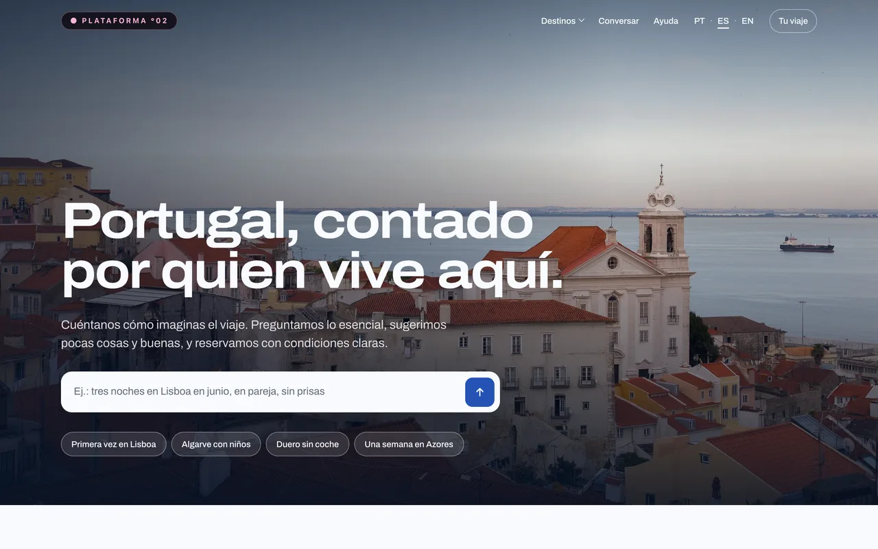 O planeador de viagens: o viajante escreve o que gosta